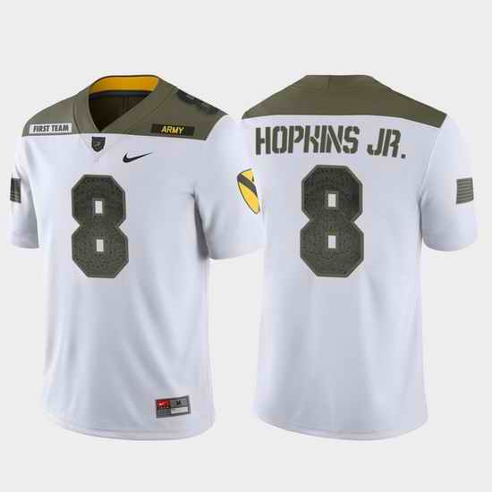 Men Army Black Knights Kelvin Hopkins Jr. 8 White 1St Cavalry Division Limited Edition Jersey